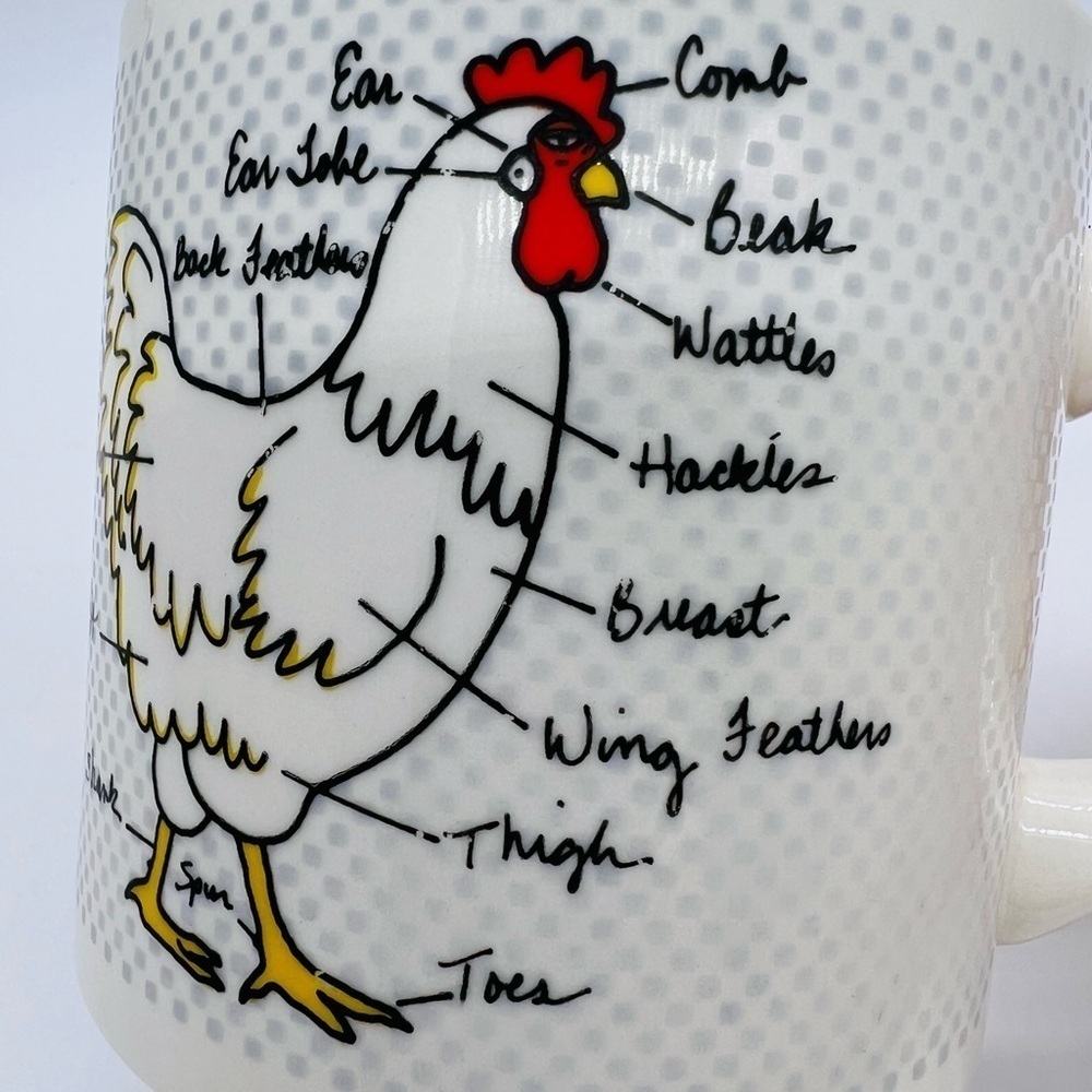BEVVY VINTAGE 1983 CHICKEN ROOSTER COFFEE MUG - Picture 10 of 11